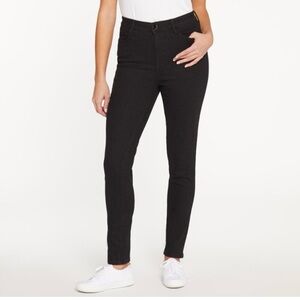 Seven7 Women's Black Metro‎ Skinny 5 Pocket Stretch High Rise Jeans  Size 8